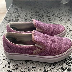 Tom’s girls Slip-On shoes pink glitter size 2